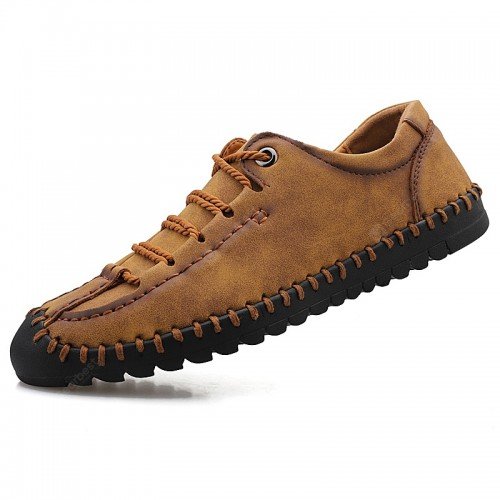 Large Size Hand Stitching Men's Casual Shoes