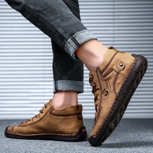 Super Fiber Large Size Breathable Men Outdoor Casual Shoes